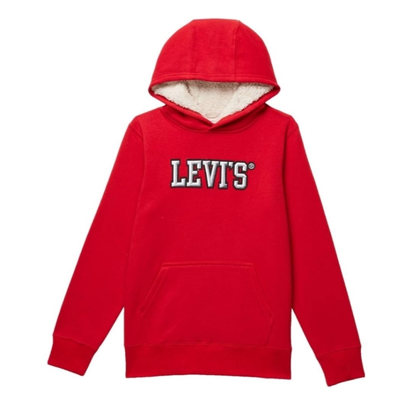 Levi's Other - Levi's Boy's Sherpa Lined Pullover Red Hoodie (Big Kids) XL (13-15 Yr) 🆕